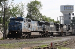 NS 8450 leads train 188 past the signals at Aycock